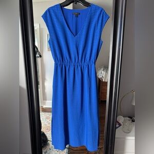 J. Crew Royal Blue Midi Dress